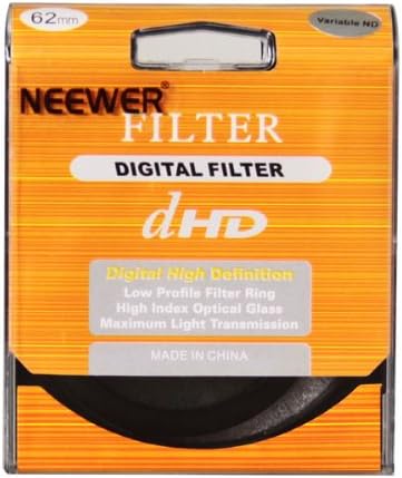 62 мм Фейдер Неутрална Плътност ND Оптично Стъкло Филтър С Променлива плътност От ND2 До обектива ND400