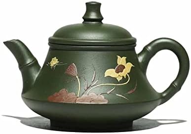 Чайник Лилаво crock Лилаво Глинено Чай Комплект за пиене, Определени за пиене на Чай Черен (Цвят: A, размер: 9,4 см) yubin1993 (Цвят: A, размер: 9,4 см)