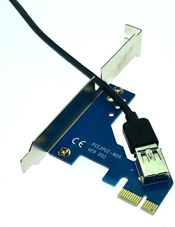 Расширительная карта Sintech PCI-E Express X1 слот за свързване на две карти PCI Странично с Низкопрофильным за монтиране на стена