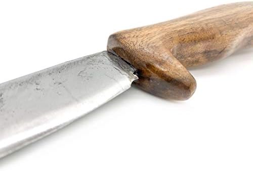 Ловен нож Guthook Skinner от 10-инчов високо стомана. Нож с фиксирано острие Full Tang с 5-инчов нож и готова дървена дръжка