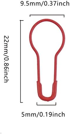 SaktopDeco 550 бр. Червени Метални Игли 0,8Игли с електрически Крушки Мини-Кратуна Жени Маркер за Шиене на Дрехи Етикет на Жени