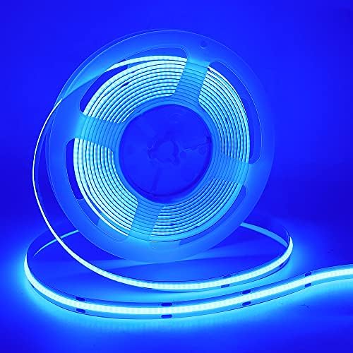 Led лента Xunata COB, 1 м / 3,3 фута, Не Водоустойчива Гъвкава въжени тела COB, 5 vdc 320 светодиода / m, Синя гъвкава лента тела с едно докосване на затъмняване USB за подсветката на т