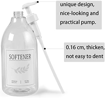 Бутилка с Дозатор почистващ препарат с Помпа 67 грама, Пластмасов Диспенсер за омекотяване на тъкани, за Избелване на прах за