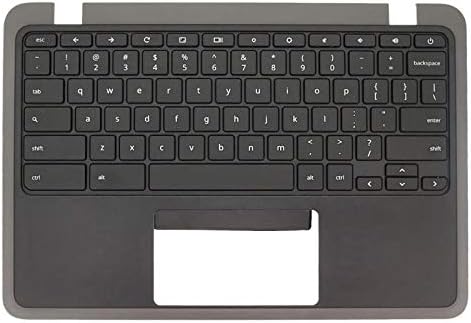 Partsatoz Поставка за ръце лаптоп главни Букви Горния Капак с Клавиатура за Подмяна за Acer Chromebook 11 C732 C732T C733 C733T 6B.GUKN7.001