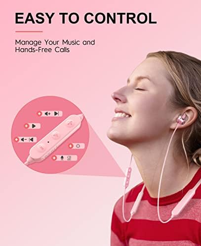 Bluetooth-Слушалки Tecno B1, Безжични Bluetooth слушалки с течение на времето на възпроизвеждане на 38 часа, Безжични Bluetooth Слушалки за спорт, Защитени от изпотяване и Водоустойч