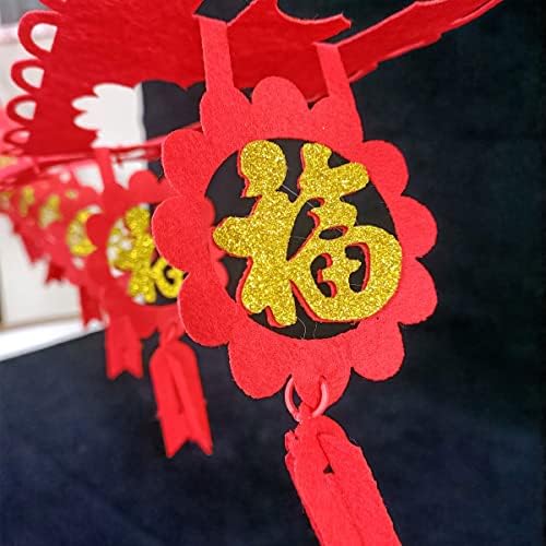 Подвесная Венец KYMY на Китайската Нова Година, 2023 Китайската Подвесная Венец от Филц за Домашния офис