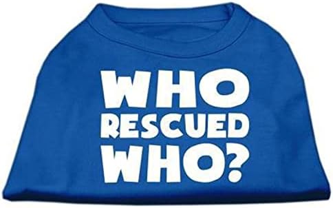 Тениска с Трафаретным принтом Mirage Pet Products Who Rescued Who, XX-Large, Лилаво