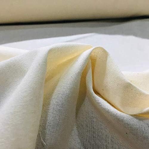 Натурална муслиновая плат от памук / текстил небеленая плат за драперии - (60 инча. Широк)