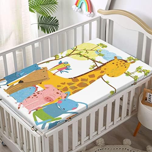 Кухненски Кърпи за бебешко креватче, Портативни мини-Чаршафи за легла с Меки и дишащи Кърпи - Отлични за стая на момче или момиче, или на детето, 24 x 38, Многоцветни