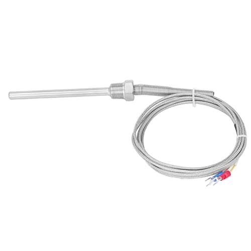 Сензор за температура Термопара, Чувствителен към термопаре Сонда от неръждаема Стомана тип K за измерване (2 метра)