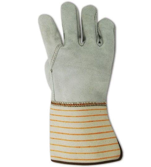 Ръкавица MAGID T6370G Top Gunn от телешка кожа с цепка отстрани и белезници-ръкавица, Работна, Много голям, Сив (12 чифта)
