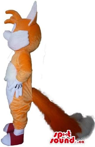 Талисман Костюм Мультяшного характер SpotSound Red Fox САЩ костюмиран