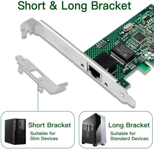 Гигабитная мрежова карта XZSNET с чип на Intel 82574L, мрежова карта PCI-E 1gb капацитет В сравнение с Intel EXPI9301CT, адаптер Ethernet