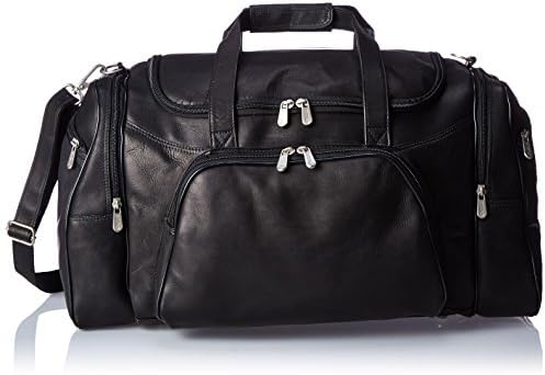 Спортна чанта Piel от естествена кожа, Черно, размер