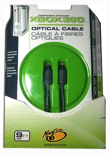 Оптичен кабел GameShark XBox 360 от Mad Catz (9 метра)