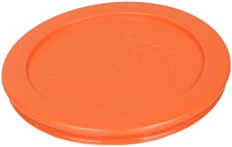 Кръгъл капак за съхранение на Огнеупорно Orange 2 чаши #7200-БР за Стъклени Мисок