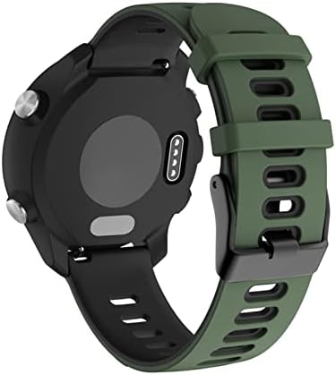 TTUCFA Силикон каишка за часовник Garmin Forerunner 245 245M 645 Каишка за часовник Гривна за Garmin Vivoactive 3 Каишка за часовник (Цвят: 6, Размер: Galaxy Watch 42 мм)