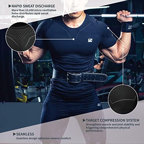 Мъжки ВЪЗДУХ-Компресиране тениска с къс ръкав LP SUPPORT ARM2301S - За тренировки, фитнес зала, Йога - Коригиращото бельо за максимален
