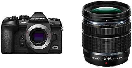Корпуса на фотоапарата OLYMPUS OM-D E-M1 Mark III Черно с обектив Olympus M. Zuiko Digital ED 12-45 mm F4.0 PRO Черен цвят, за фотоапарати
