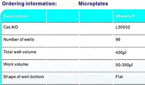 Микропланшет GOWE 96 дупки /F Форма на дъното на дупката за лабораторна микропипетки, Культуральный таблет