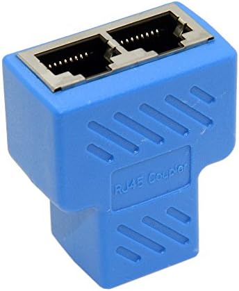 Мрежова Сплитер axGear Ethernet Кабел от 1 до 2 Y-Адаптер RJ-45 CAT5e Комутатор локална мрежа CAT 6