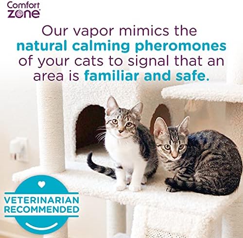1 Дифузор плюс 1, бензиностанция|, Определени за успокояване на няколко котки Comfort Zone (Стартов пакет) за спокойна къща | Препоръки ветеринарен