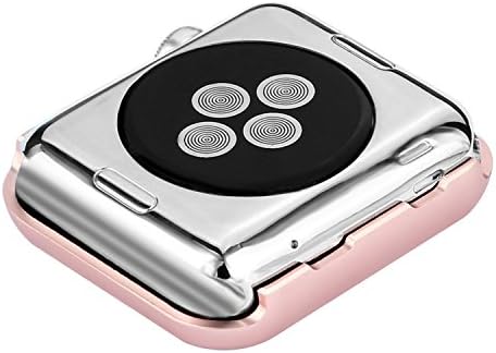 Калъф Bling Съвместим с Apple Watch 38 мм 40 мм 42 мм 44 мм, Диамантени Кристали, Лъскава Метална рамка за умни часа, Защитен устойчив на