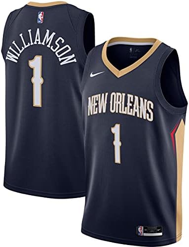 Найки Zion Williamson New Orleans Pelicans Младостта версия на NBA Boys 8-20 Navy Icon Edition