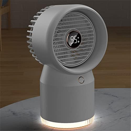 SCDCWW Домашен Воден Спрей за Мъгла Климатик, Овлажнител за Въздух Вентилатор 3600 mah Батерия която се презарежда Fan Охлаждане на Въздуха с Ночником (Цвят: синьо размер: 13