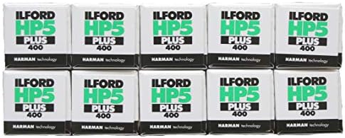 Ilford HP5 + Черно-бял, 400 кадъра в секунда, 120, Комплект от 10 [Фотоапарат]