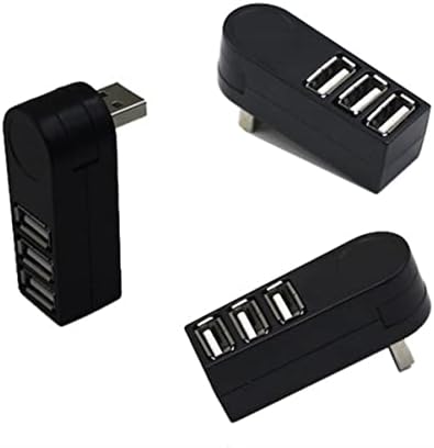 SOLUSTRE A USB Хъб 3pcs3 Черна Ивица Компактен Преносим Порт за трансфер на данни A Hub