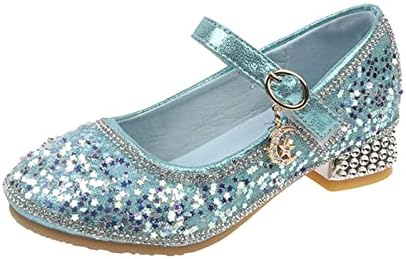 Детски обувки, обувки на Принцесата с декорация във формата на кристали, Фини обувки с мека подметка, обувки за изказвания