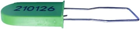 Пластмасови Телена катинари Защитни Пломби за Еднократна употреба Заключване със защита Срещу неразрешена намеса с номер Зелен цвят (опаковка