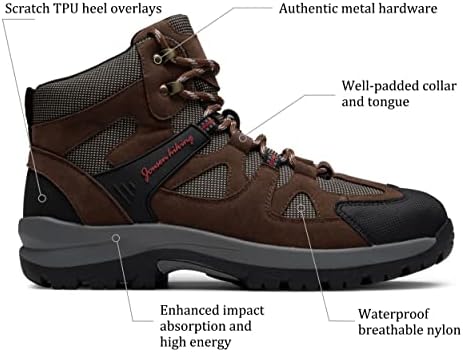 Мъжки обувки Jousen със стоманени пръсти, Кожа Водоустойчив Армейските обувки, Военни Тактически Изолирана Работни обувки за Мъже