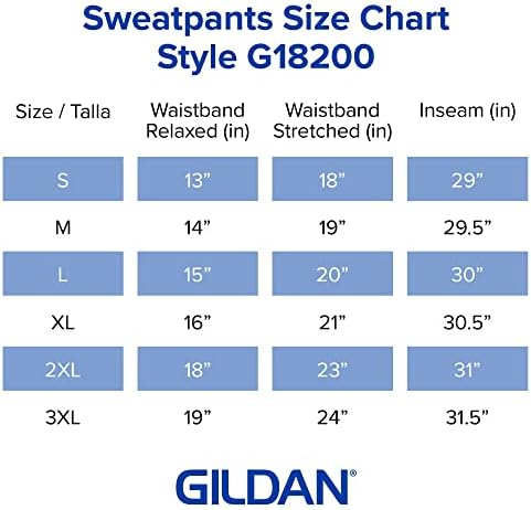 Спортни Панталони Gildan с Еластична Дъното Отвътре за възрастни, Стил G18200