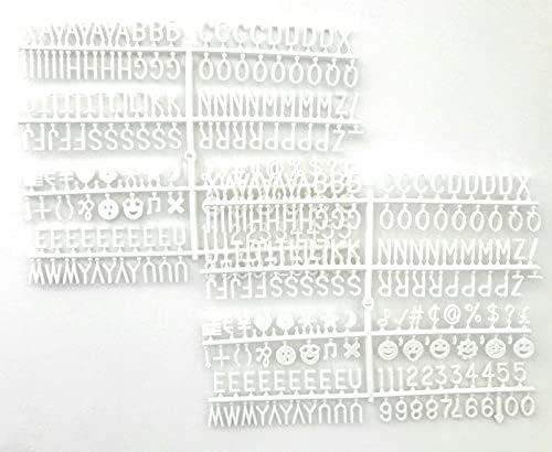 Бели букви на дъската за писма - Набор от букви, 3/4 инча за чувствах дъски, 350 Символи, букви, цифри и емотикони, които можете да използвате за пластмасови дъски за пис?