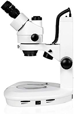 Стереомикроскоп Vision Scientific VS-2FZ-5NN с тринокулярным увеличение, диапазон на увеличение от 0,7 X 4,5 X, диапазон на увеличение от 3,5 X—90x, Допълнителен обектив 0,5 X и 2X, двоен le