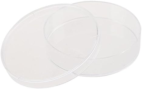 Опаковка от 10 Стерилни пластмасови чаши Петри с капак-Прозрачна табела за култивиране на групи-Чинийка на Петри за Лабораторен анализ на