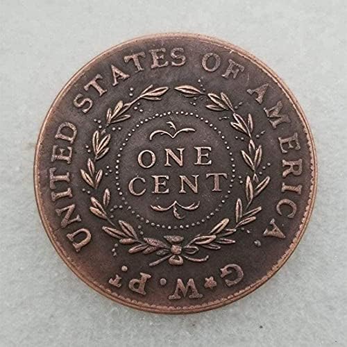 1792 Антични Безплатна Реплика Възпоменателни Монети Американската Айде Стара Монета, без да се прибягва един пътуващ Никел