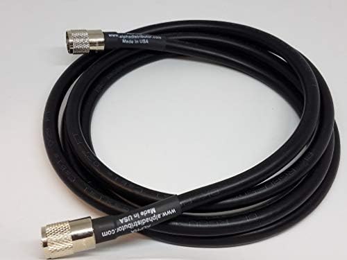 Коаксиален кабел Алфа - 100ft RG8u с прикачен AMPHENOL PL259s