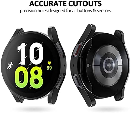 BXUXOHS [8 опаковки] Мек калъф от TPU за Samsung Galaxy Watch 5 40 мм ултра тънък Защитен калъф, Универсални Защитни капаци,