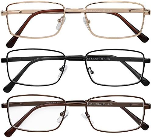 Очила за четене Success Eyewear, Многослойни Метални Очила с пълна рамки за четене за мъже и Жени
