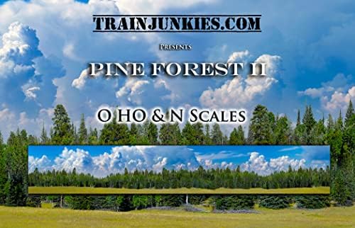 Фон модели на железопътна Pine Forest II (мащаб HO)