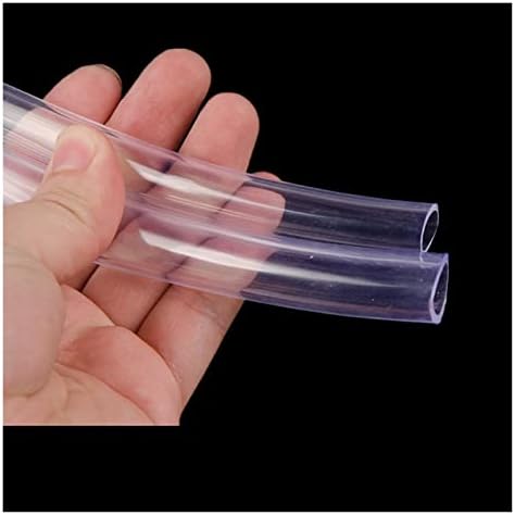 1 М, с Прозрачна PVC Пластмасови Водопроводна тръба вътрешен диаметър 2-20 мм Универсална силиконова Мека тръба (Размер: 1