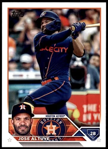 2023 Топпс # 222 Хосе Алтуве Хюстън Астрос (Бейзболна картичка) Ню Йорк / MT Astros