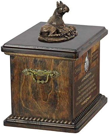 Boxer Mama 2, Спомен Урна за Кучешки Праха със Статуя, на името на домашен любимец и Цитат - ArtDog Personalized