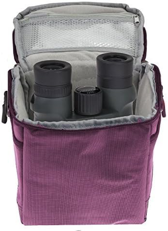 Чанта-калъф за бинокли Navitech Purple с водоустойчив покритие, съвместимо с компактни с бинокли Nikon Prostaff