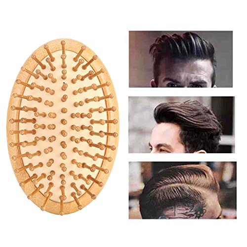 Дървена четка за коса За стилизиране, Масажна четка за коса за Грижа за кожата на Главата е за Директни Къдрава Коса