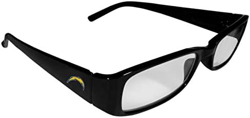 Очила за четене Siskiyou Sports NFL Los Angeles Chargers Унисекс с принтом, 1,75, Черни, Един размер
