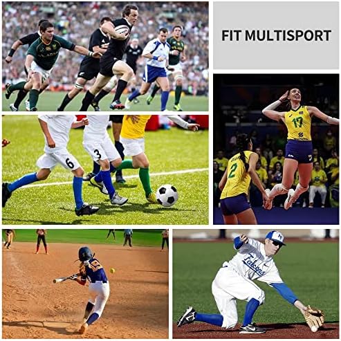 GRAPMKTG 3 Опаковки Софтбольных Футболни Чорапи и Бейзболни и Футболни Чорапи за Младежи, Мъже и Жени
